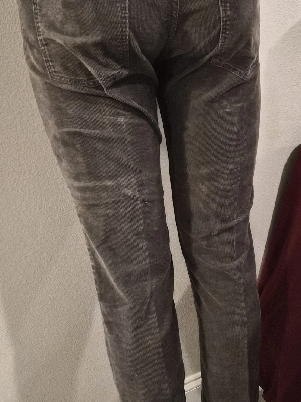 J.Crew Men's Fine Corduroy Pants W34 L34 Khaki Brown Slim Fit 5-Pocket